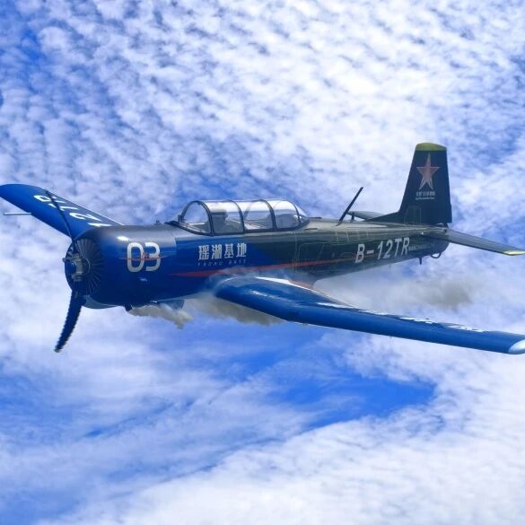 CJ-6 on runway